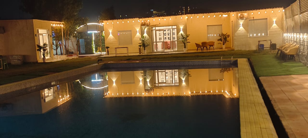 The Soulyard Farmstay - Pool with Candlelit Reflections